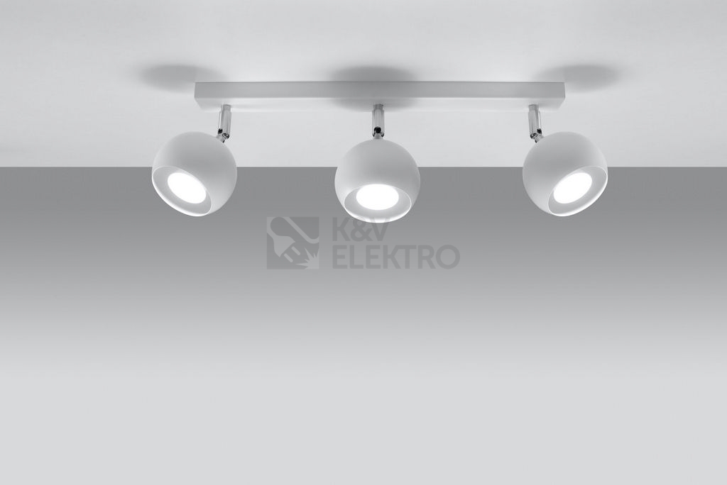 Obrázek produktu Stropní bodové svítidlo SOLLUX Oculare 3 GU10 3x40W bez zdroje SL.0439 bílá 2