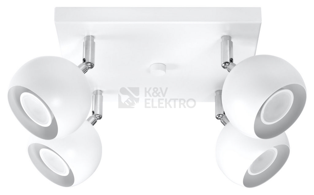 Obrázek produktu Stropní bodové svítidlo SOLLUX Oculare 4 GU10 4x40W bez zdroje SL.0440 bílá 0
