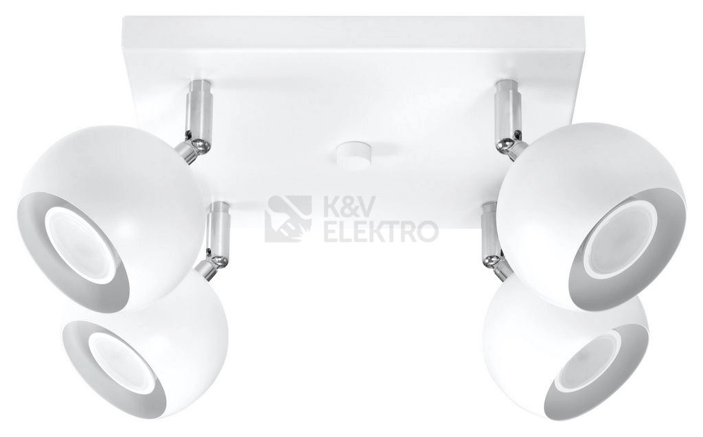 Obrázek produktu Stropní bodové svítidlo SOLLUX Oculare 4 GU10 4x40W bez zdroje SL.0440 bílá 0