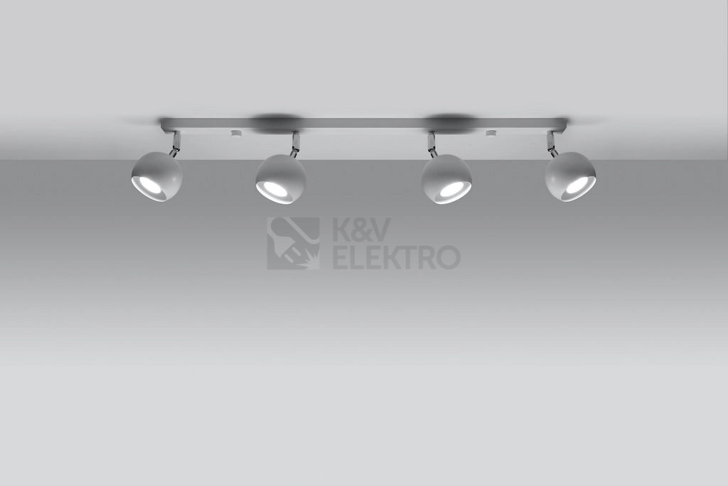 Obrázek produktu Stropní bodové svítidlo SOLLUX Oculare 4l GU10 4x40W bez zdroje SL.0441 bílá 2