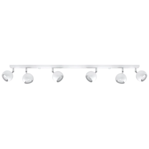 Stropní bodové svítidlo SOLLUX Oculare 6l GU10 6x40W bez zdroje SL.0442 bílá