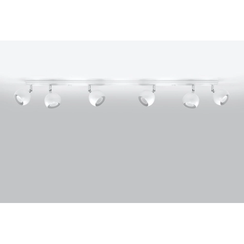 Stropní bodové svítidlo SOLLUX Oculare 6l GU10 6x40W bez zdroje SL.0442 bílá (obrázek 3)