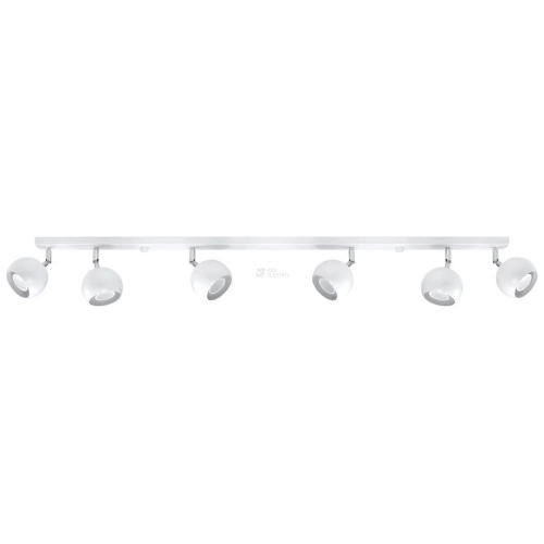 Stropní bodové svítidlo SOLLUX Oculare 6l GU10 6x40W bez zdroje SL.0442 bílá