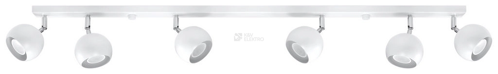 Obrázek produktu Stropní bodové svítidlo SOLLUX Oculare 6l GU10 6x40W bez zdroje SL.0442 bílá 0