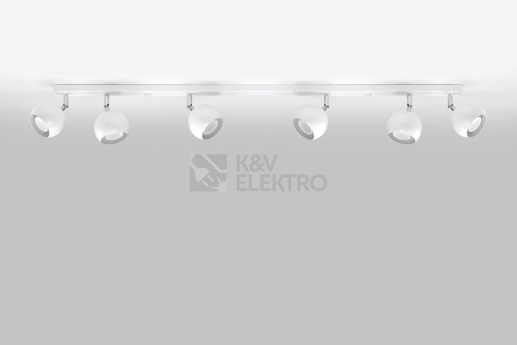 Obrázek produktu Stropní bodové svítidlo SOLLUX Oculare 6l GU10 6x40W bez zdroje SL.0442 bílá 1