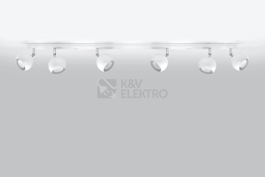 Obrázek produktu Stropní bodové svítidlo SOLLUX Oculare 6l GU10 6x40W bez zdroje SL.0442 bílá 1