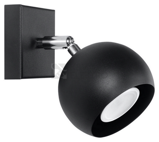 Obrázek produktu Nástěnné bodové svítidlo SOLLUX Oculare GU10 1x40W bez zdroje SL.0443 černá 0