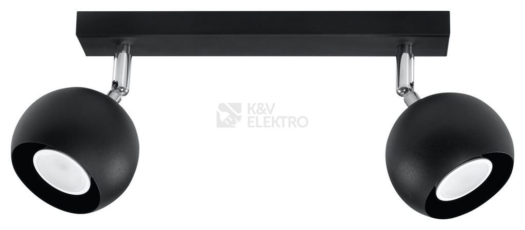 Obrázek produktu Stropní bodové svítidlo SOLLUX Oculare 2 GU10 2x40W bez zdroje SL.0444 černá 0