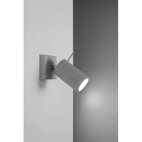 Nástěnné bodové svítidlo SOLLUX Ring 1 GU10 1x40W bez zdroje SL.0449 šedá (obrázek 4)