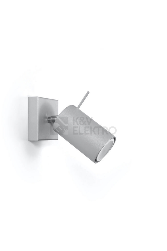 Obrázek produktu  Nástěnné bodové svítidlo SOLLUX Ring 1 GU10 1x40W bez zdroje SL.0449 šedá 1