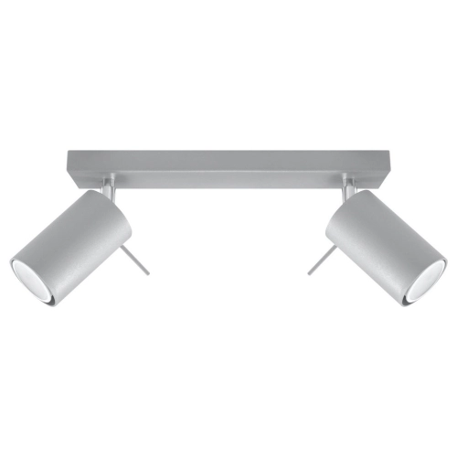 Stropní bodové svítidlo SOLLUX Ring 2 GU10 2x40W bez zdroje SL.0450 šedá