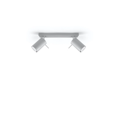Stropní bodové svítidlo SOLLUX Ring 2 GU10 2x40W bez zdroje SL.0450 šedá (obrázek 3)