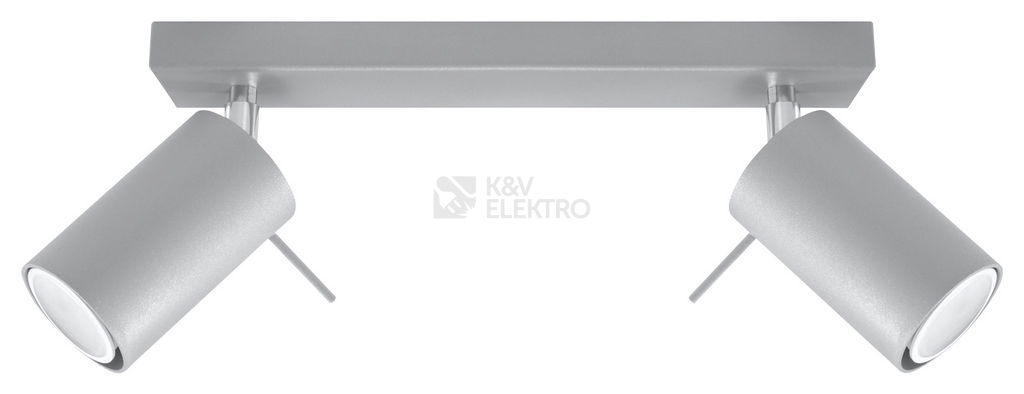 Obrázek produktu Stropní bodové svítidlo SOLLUX Ring 2 GU10 2x40W bez zdroje SL.0450 šedá 0