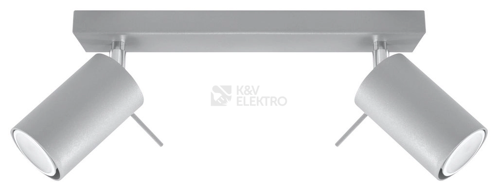 Obrázek produktu Stropní bodové svítidlo SOLLUX Ring 2 GU10 2x40W bez zdroje SL.0450 šedá 0
