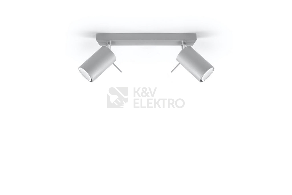 Obrázek produktu Stropní bodové svítidlo SOLLUX Ring 2 GU10 2x40W bez zdroje SL.0450 šedá 1