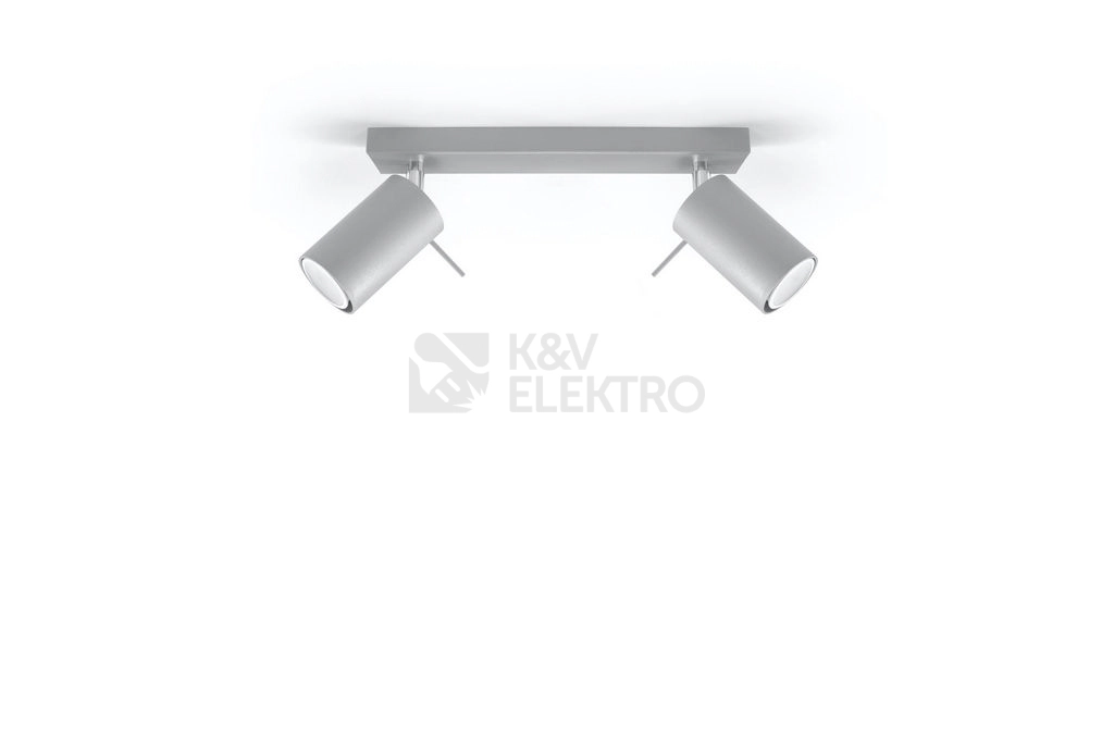Obrázek produktu Stropní bodové svítidlo SOLLUX Ring 2 GU10 2x40W bez zdroje SL.0450 šedá 1