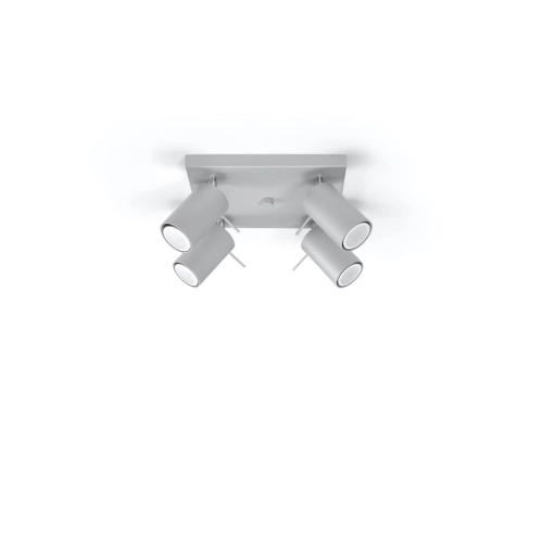 Stropní bodové svítidlo SOLLUX Ring 4 GU10 4x40W bez zdroje SL.0452 šedá (obrázek 2)
