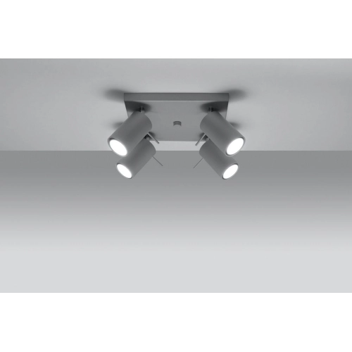 Stropní bodové svítidlo SOLLUX Ring 4 GU10 4x40W bez zdroje SL.0452 šedá (obrázek 4)