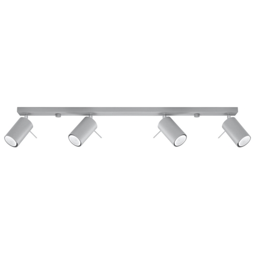 Stropní bodové svítidlo SOLLUX Ring 4l GU10 4x40W bez zdroje SL.0453 šedá