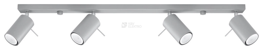 Obrázek produktu Stropní bodové svítidlo SOLLUX Ring 4l GU10 4x40W bez zdroje SL.0453 šedá 0