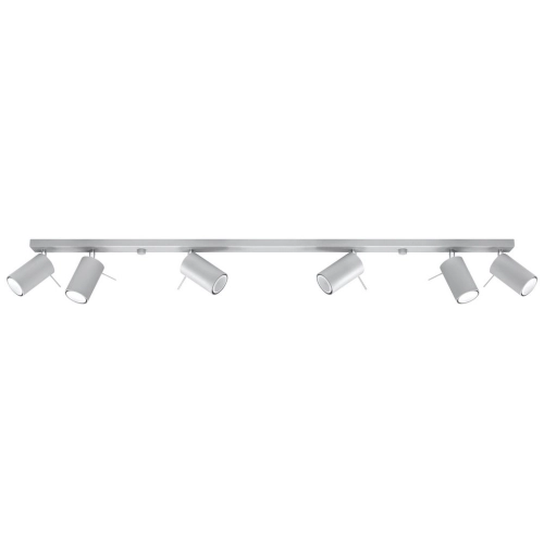 Stropní bodové svítidlo SOLLUX Ring 6l GU10 6x40W bez zdroje SL.0454 šedá
