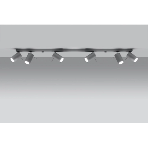 Stropní bodové svítidlo SOLLUX Ring 6l GU10 6x40W bez zdroje SL.0454 šedá (obrázek 4)