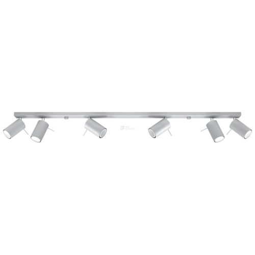 Stropní bodové svítidlo SOLLUX Ring 6l GU10 6x40W bez zdroje SL.0454 šedá