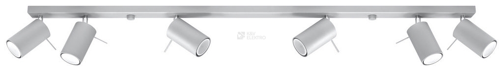 Obrázek produktu Stropní bodové svítidlo SOLLUX Ring 6l GU10 6x40W bez zdroje SL.0454 šedá 0