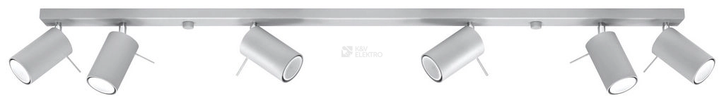 Obrázek produktu Stropní bodové svítidlo SOLLUX Ring 6l GU10 6x40W bez zdroje SL.0454 šedá 0