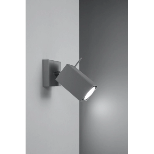 Nástěnné bodové svítidlo SOLLUX Merida 1 GU10 1x40W bez zdroje SL.0455 šedá (obrázek 4)