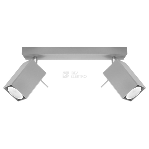 Bodové svítidlo SOLLUX Merida 2 GU10 2x40W bez zdroje SL.0456 šedá