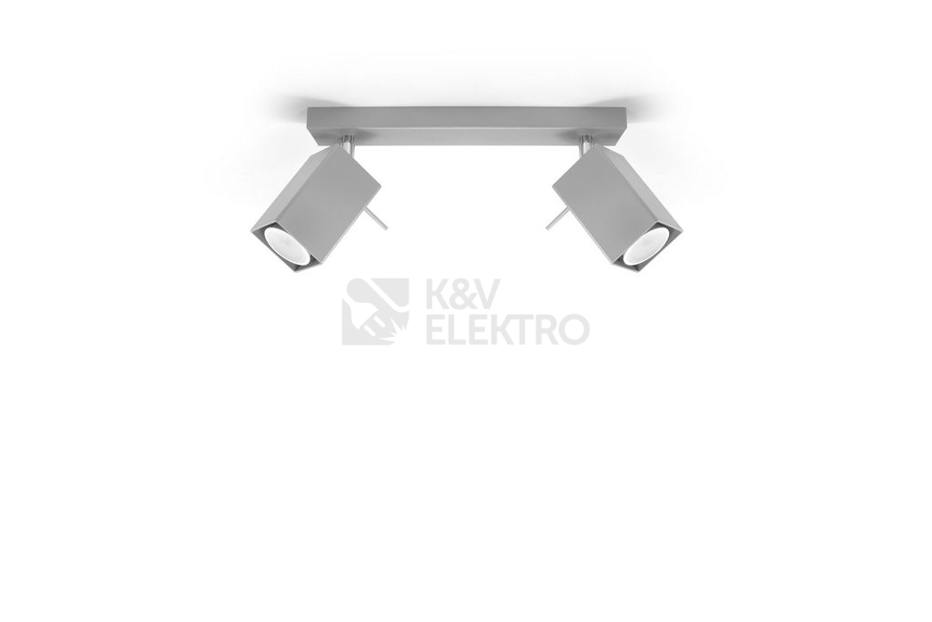 Obrázek produktu Bodové svítidlo SOLLUX Merida 2 GU10 2x40W bez zdroje SL.0456 šedá 1