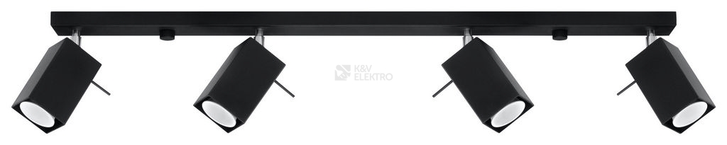 Obrázek produktu Bodové svítidlo SOLLUX Merida 4l GU10 4x40W bez zdroje SL.0459 černá 0