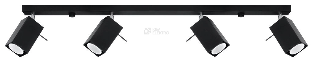 Obrázek produktu Bodové svítidlo SOLLUX Merida 4l GU10 4x40W bez zdroje SL.0459 černá 0