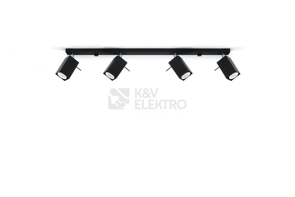 Obrázek produktu Bodové svítidlo SOLLUX Merida 4l GU10 4x40W bez zdroje SL.0459 černá 1
