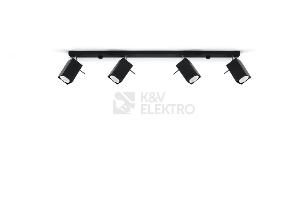 Obrázek produktu Bodové svítidlo SOLLUX Merida 4l GU10 4x40W bez zdroje SL.0459 černá 1