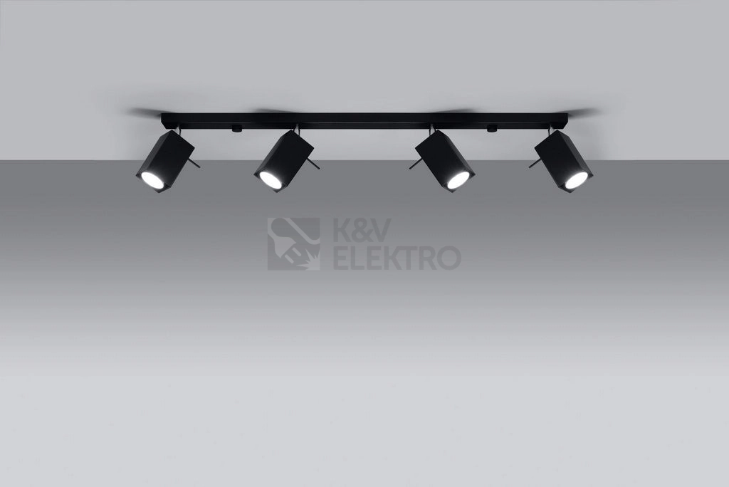 Obrázek produktu Bodové svítidlo SOLLUX Merida 4l GU10 4x40W bez zdroje SL.0459 černá 2