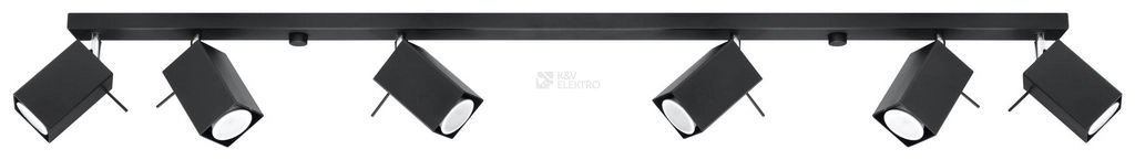 Obrázek produktu Bodové svítidlo SOLLUX Merida 6l GU10 6x40W bez zdroje SL.0460 černá 0