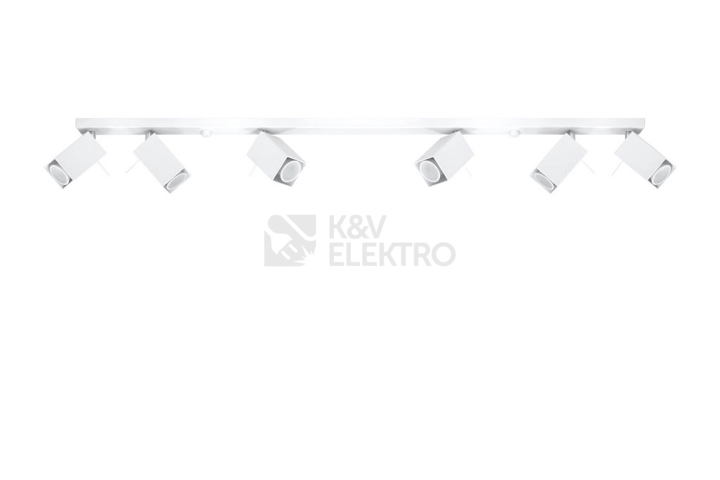 Obrázek produktu Bodové svítidlo SOLLUX Merida 6l GU10 6x40W bez zdroje SL.0464 bílá 0