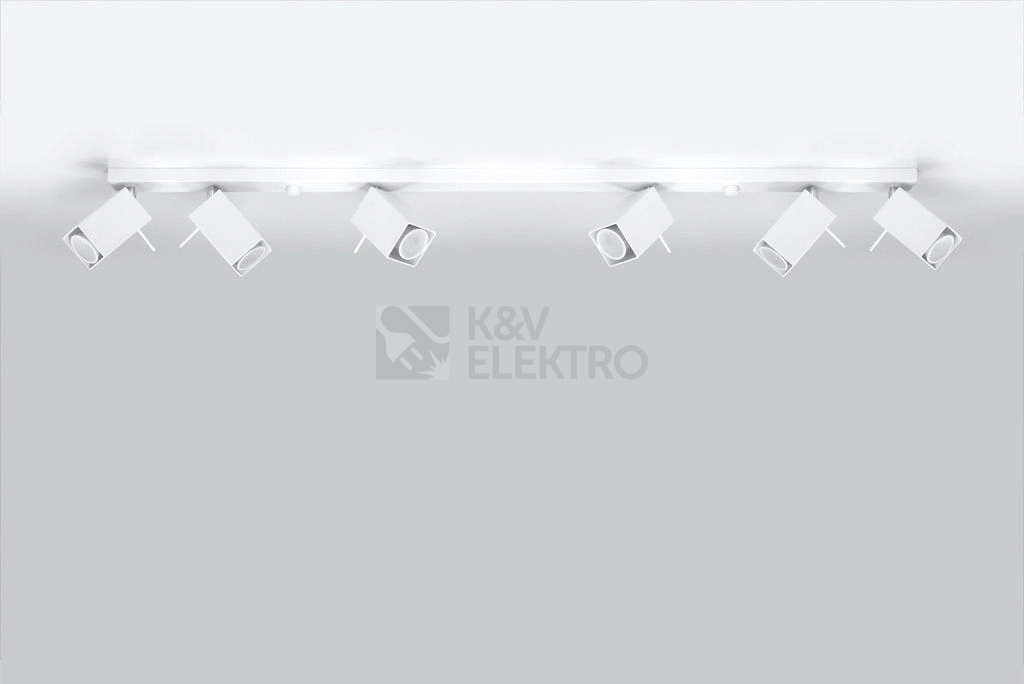 Obrázek produktu Bodové svítidlo SOLLUX Merida 6l GU10 6x40W bez zdroje SL.0464 bílá 1