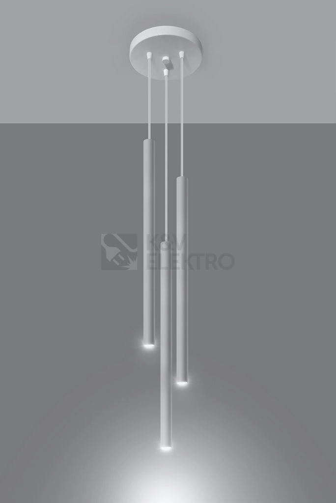 Obrázek produktu Lustr SOLLUX Pastelo 3p G9 3x40W bez zdroje SL.0467 bílá 2