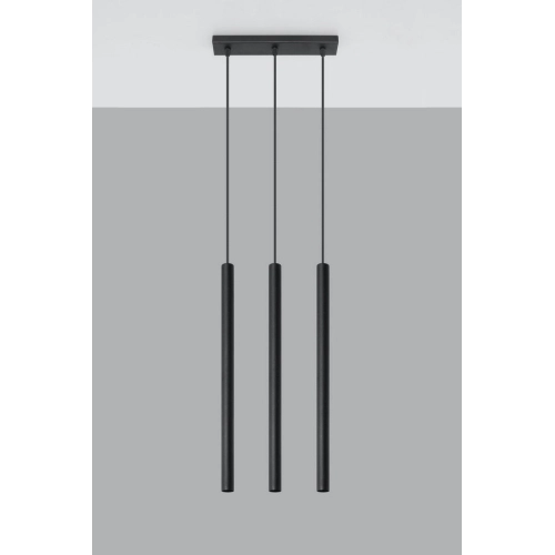 Lustr SOLLUX Pastelo 3 G9 3x40W bez zdroje SL.0470 černá (obrázek 2)