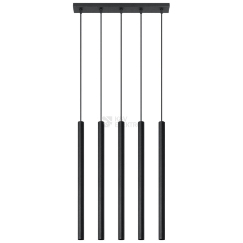 Lustr SOLLUX Pastelo 5 G9 5x40W bez zdroje SL.0472 černá