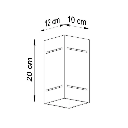 Nástěnné svítidlo SOLLUX Blocco G9 1x40W bez zdroje SL.0478 (obrázek 3)
