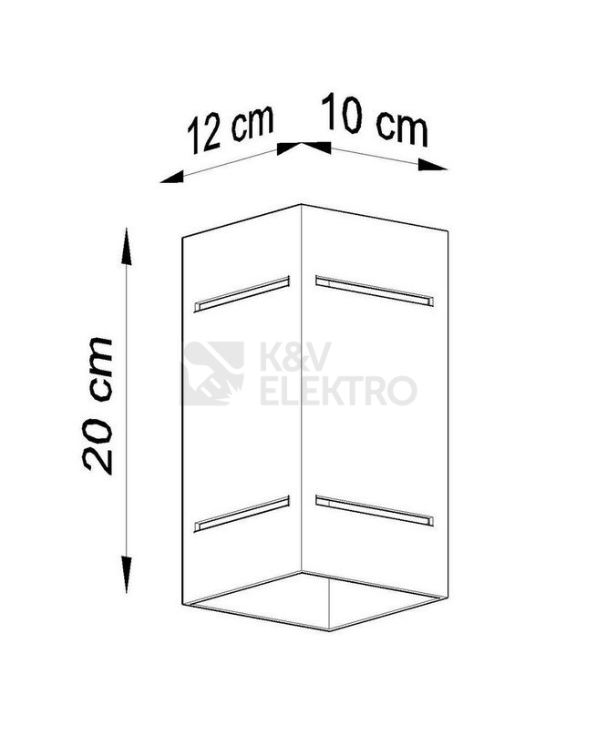 Obrázek produktu Nástěnné svítidlo SOLLUX Blocco G9 1x40W bez zdroje SL.0478 3