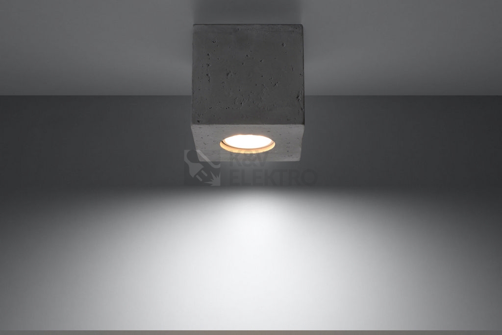 Obrázek produktu Stropní svítidlo SOLLUX Quad GU10 1x40W bez zdroje SL.0489 beton 2