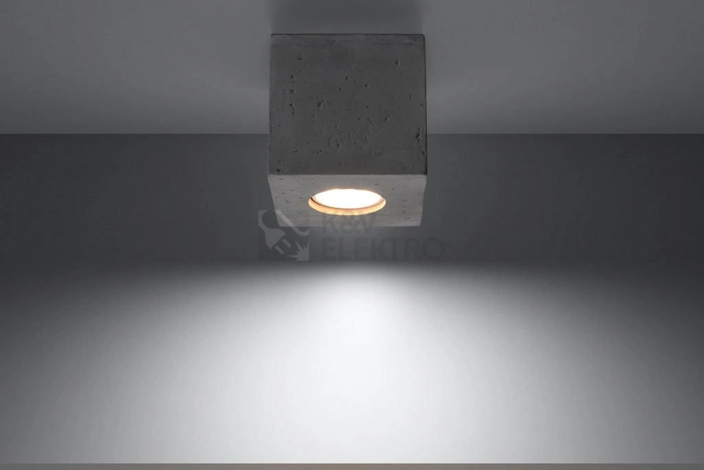 Obrázek produktu Stropní svítidlo SOLLUX Quad GU10 1x40W bez zdroje SL.0489 beton 2
