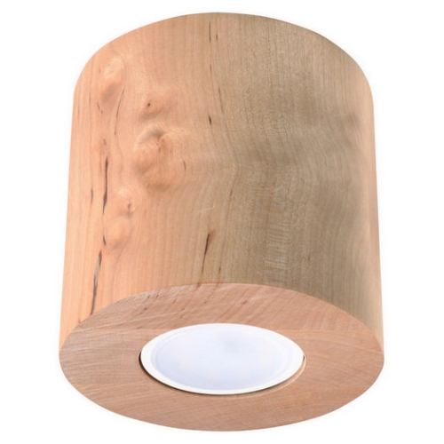 Stropní svítidlo SOLLUX Orbis GU10 1x40W bez zdroje SL.0492 přírodní dřevo