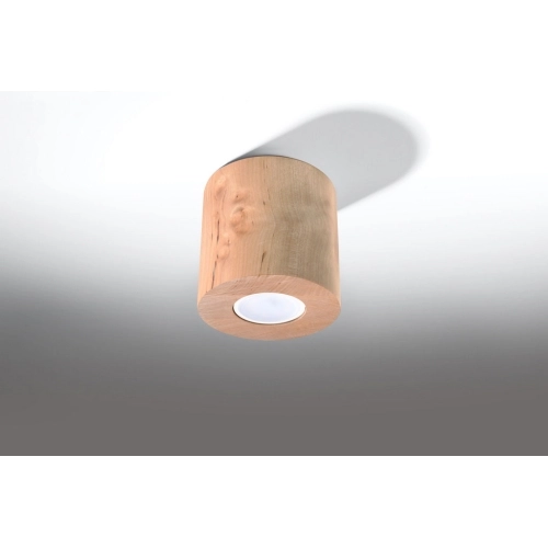 Stropní svítidlo SOLLUX Orbis GU10 1x40W bez zdroje SL.0492 přírodní dřevo (obrázek 5)