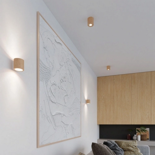 Stropní svítidlo SOLLUX Orbis GU10 1x40W bez zdroje SL.0492 přírodní dřevo (obrázek 7)